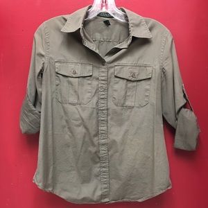 Ralph Lauren women’s Khaki Button-down  (S/P)